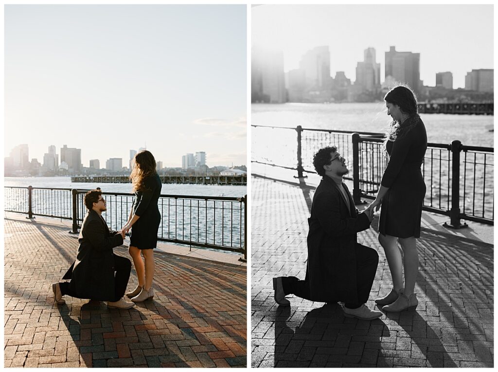 new england photographer boston proposal piers park