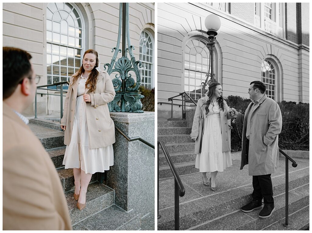 Newport winter engagement session