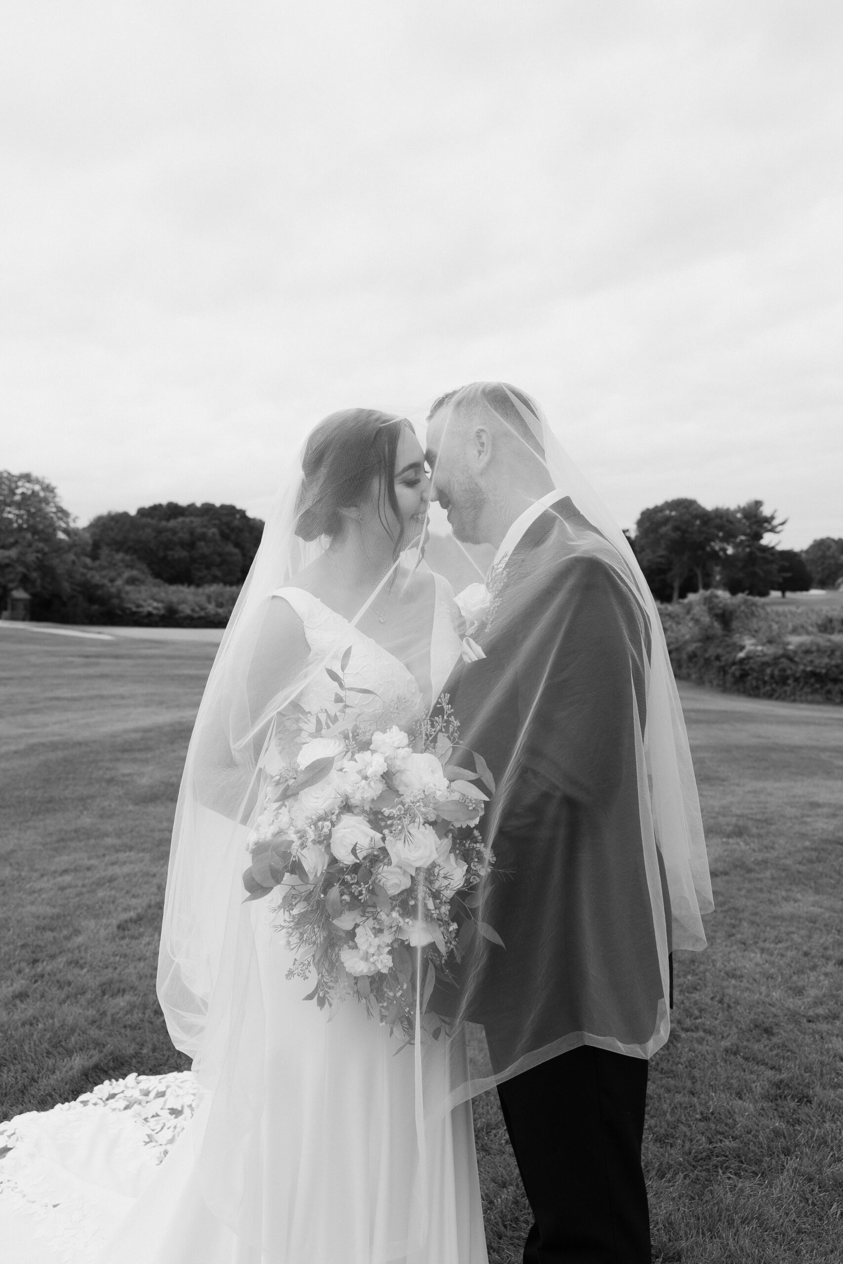 Newlywed Portraits at Quidnessett Country Club