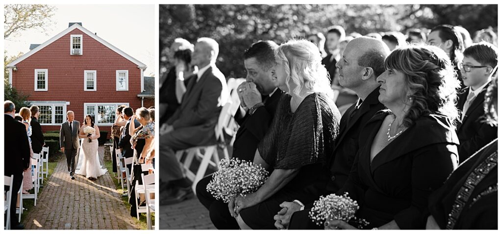 experience wedding photography coonamessett inn falmouth massachusetts ceremony